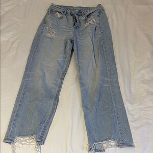 AE Distressed Light Blue Women's Jeans